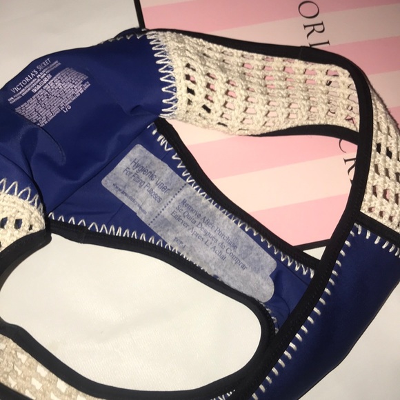 Victorias Secret Crochet Hipster Swim Bottoms L - Picture 5 of 7